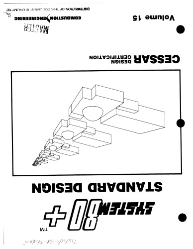 System 80+ Standard [nucl. powerplnt] Design - Vol 15