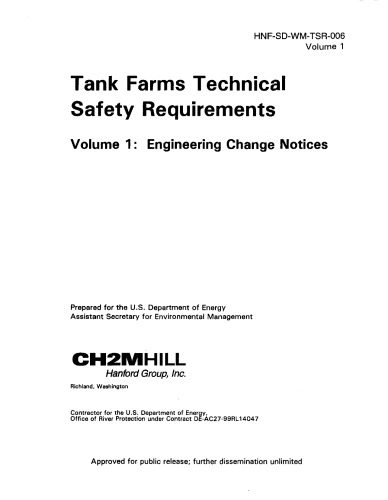 Tank Farms Technical Safety Rqmts Vol 1 (ECNs)