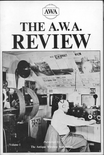 The Antique Wireless Assoc Review [Vol 01]