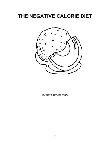 The Negative Calorie Diet