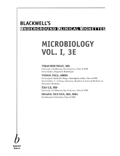 UCV Microbiology Vol 1