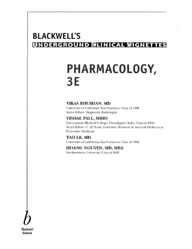 UCV Pharmacology