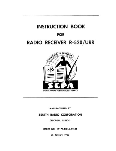 Zenith R-520-URR Radio Receiver