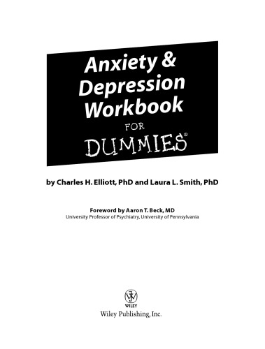 Anxiety & depression workbook for dummies