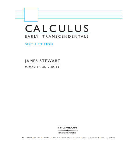 Calculus : early transcendentals