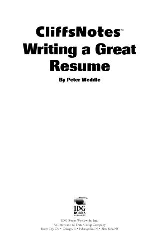 writing a great resume