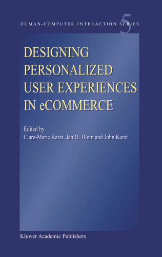 Designing personalized user experiences in eCommerce