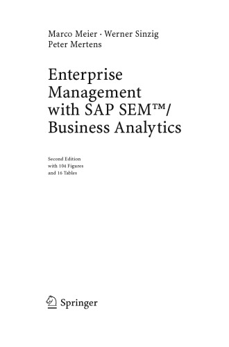 Enterprise management with SAP SEM/business analytics