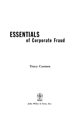 Essentials of corporate fraud