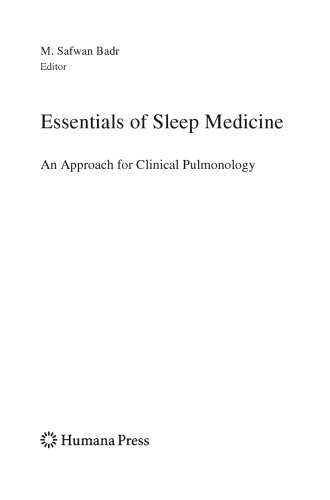 Essentials of Sleep Medicine: An Approach for Clinical Pulmonology