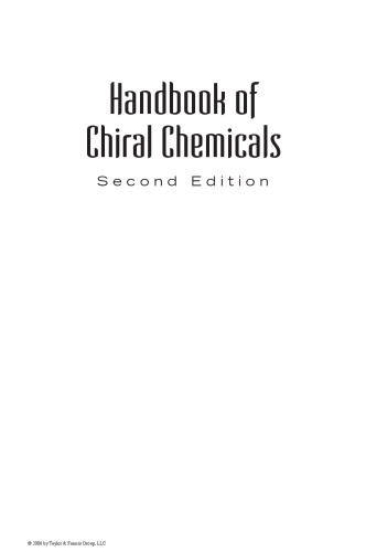 Handbook of chiral chemicals