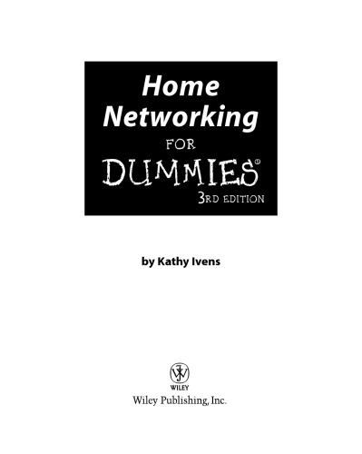 Home networking for dummies