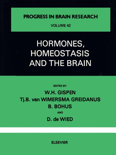 Hormones, Homeostasis and the Brain: Conference Proceedings