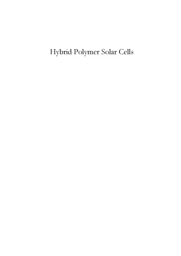 Hybrid polymer solar cells