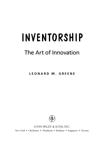 Inventorship : the art of innovation