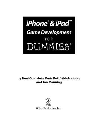 IPhone & iPad game development for dummies