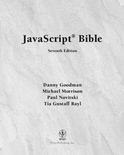 JavaScript Bible, 7th Edition