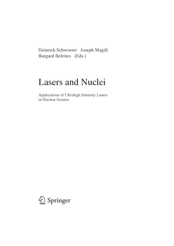 Lasers and Nuclei: Applications of Ultrahigh Intensity Lasers in Nuclear Science