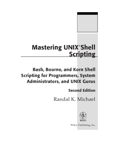 Mastering Unix shell scripting