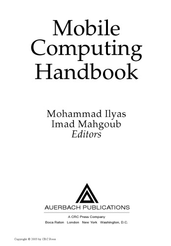 Mobile computing handbook