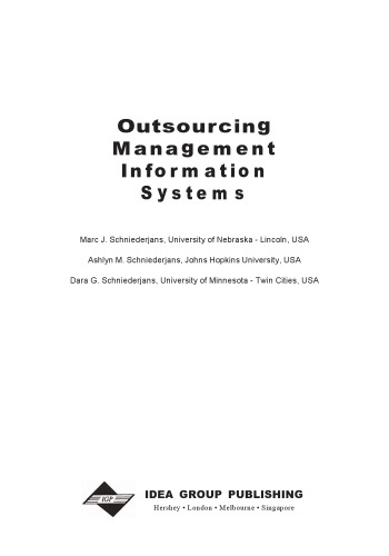 Outsourcing Management Information Systems