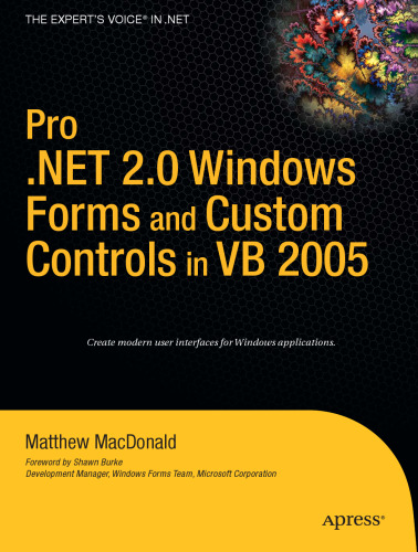 Pro .NET 2.0 Windows forms and custom controls in VB 2005