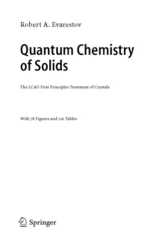 Quantum chemistry of solids : the LCAO first principles treatment of crystals