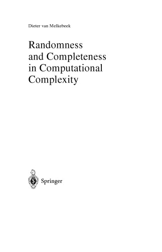 Randomness and Completeness in Computational Complexity