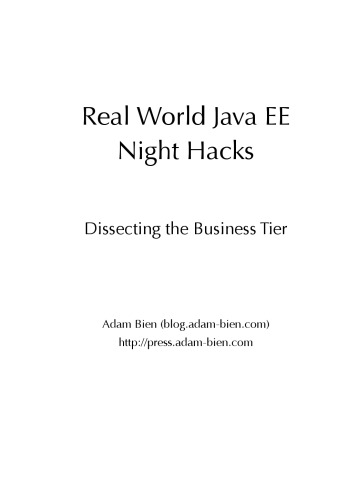 Real world Java EE Patterns : rethinking best practices