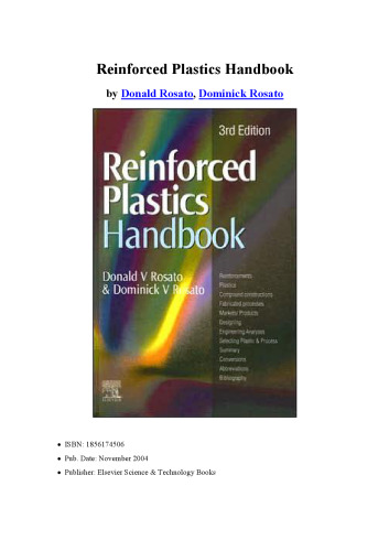 Reinforced plastics handbook