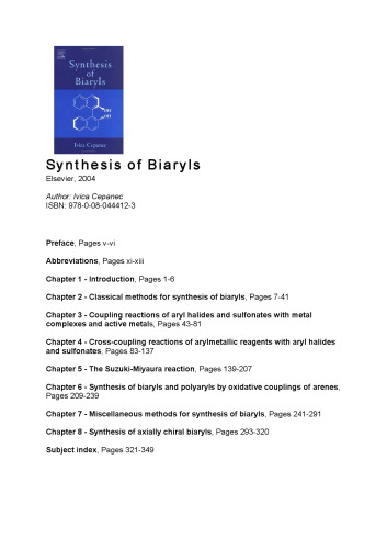 Synthesis of biaryls