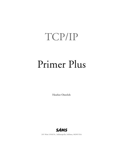 TCP/IP primer plus