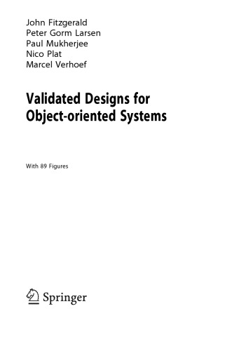 Validated designs for object-oriented systems