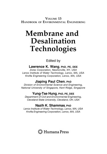 Membrane and desalination technologies