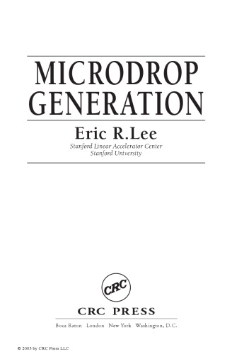 Microdrop generation