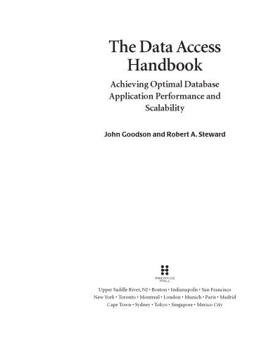 The data access handbook : achieving optimal database application performance and scalability