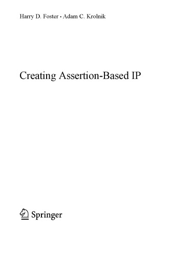 Springer-Verlag Creating Assertion-Based IP 