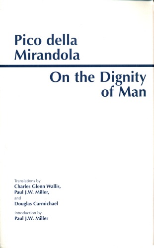 On the Dignity of Man - Being and One