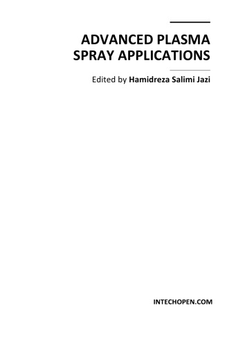 Advanced Plasma Spray Applications