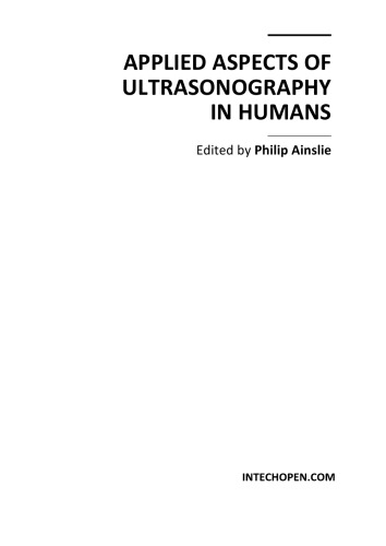 Applied Aspects of Ultrasonography in Humans