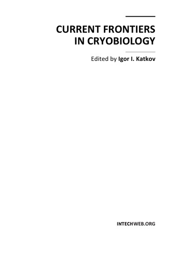 Current Frontiers in Cryobiology