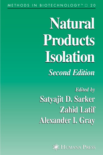 Methods In Biotechnology Vol 20 Natural Products Isolation 