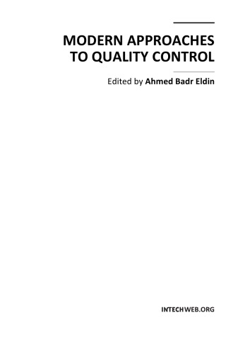 Modern Approaches To Quality Control