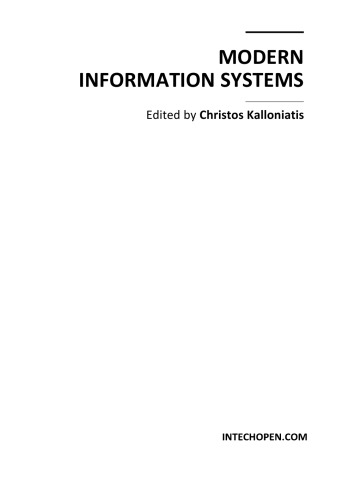 Modern Information Systems