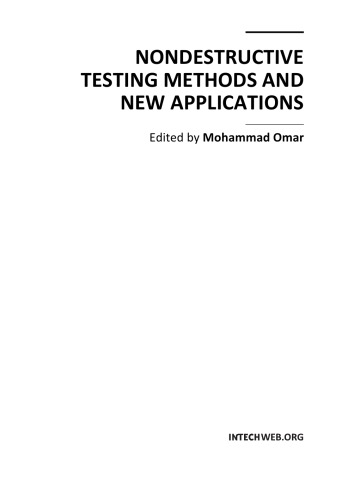 Nondestructive Testing Methods and New Applns.