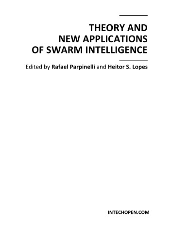 Theory and New Applns. of Swarm Intelligence [math]