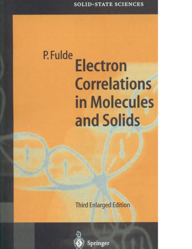 Electron correlations in molecules and solids