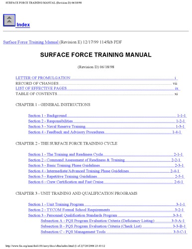 Surface force training manual