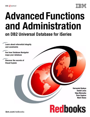 Advanced functions and administration on DB2 Universal Database for iSeries