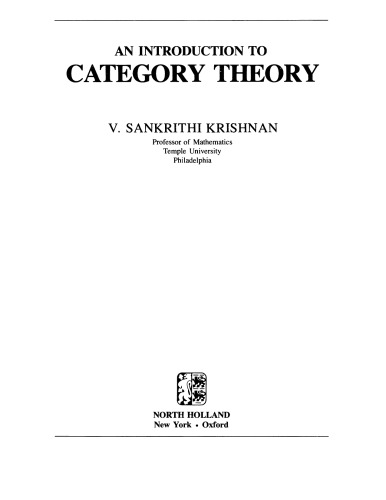 An introduction to category theory